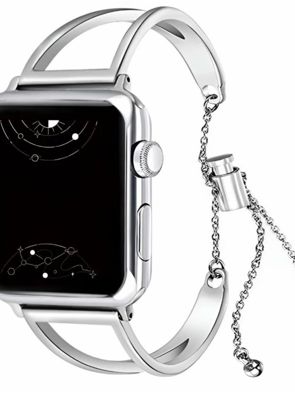 Silver Stainless Steel Bracelet Band for Smartwatch